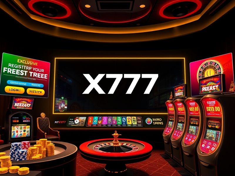 Official promotional website for x777 login register.com – your gateway to secure access and instant registration for online casino games, sports betting, and exclusive gambling offers. Find verified user data, expert reviews, and direct links to create your account now.